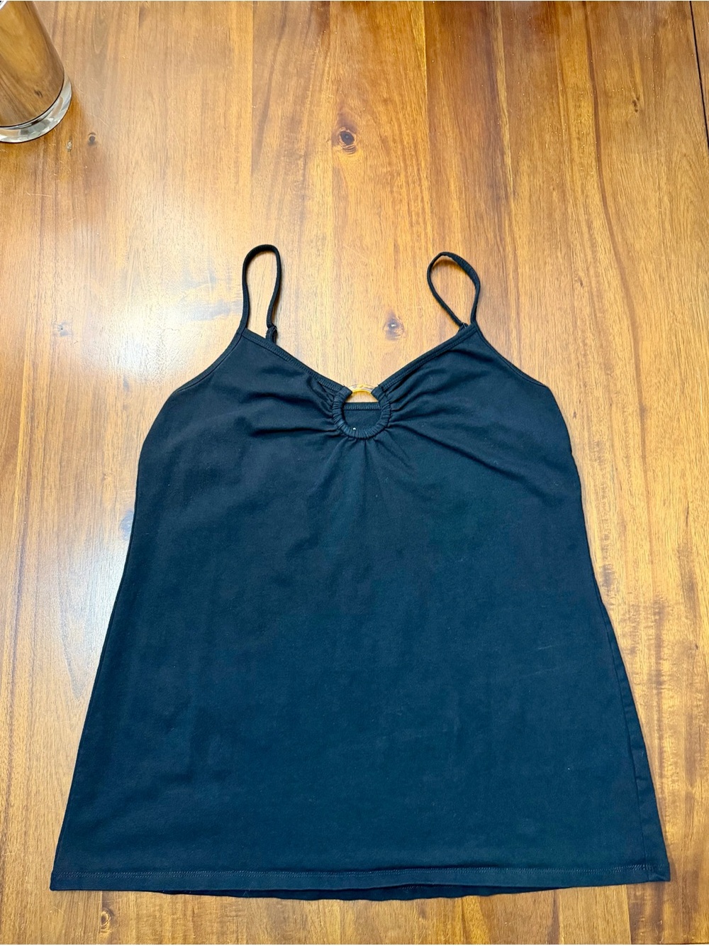 torrid Black Spaghetti Strap Camisole with Front Ring